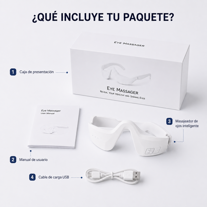 Masajeador Ocular EMS con Luz Roja