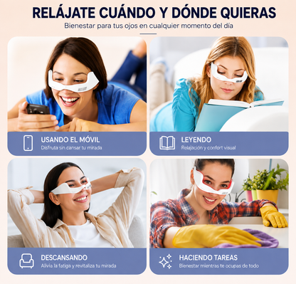 Masajeador Ocular EMS con Luz Roja